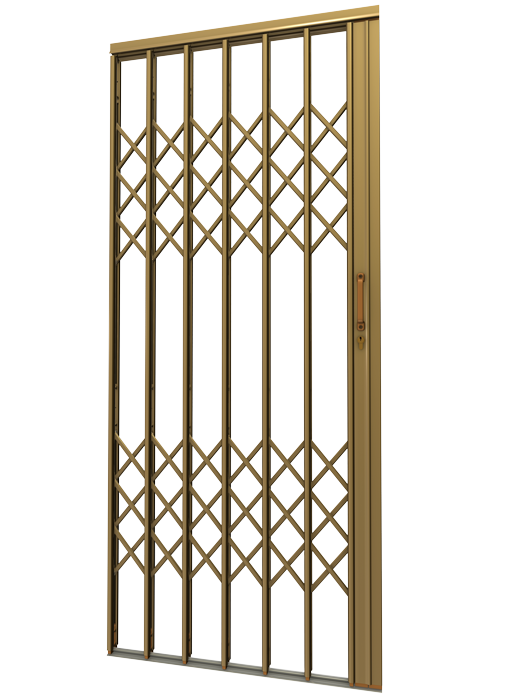 Alu-Max-bronze-Alumiunium-Security-Gate